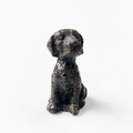 4.3inch hand carved UV-reactive yooperlite dog crystal carving-C019