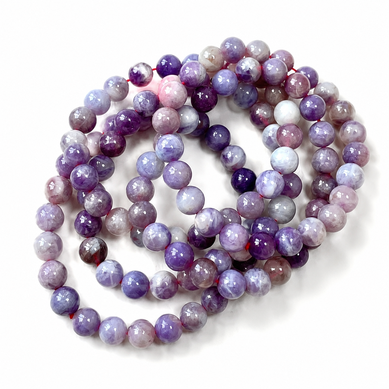 Spark Lepidolite Crystal Bracelets (resin filler)-B002