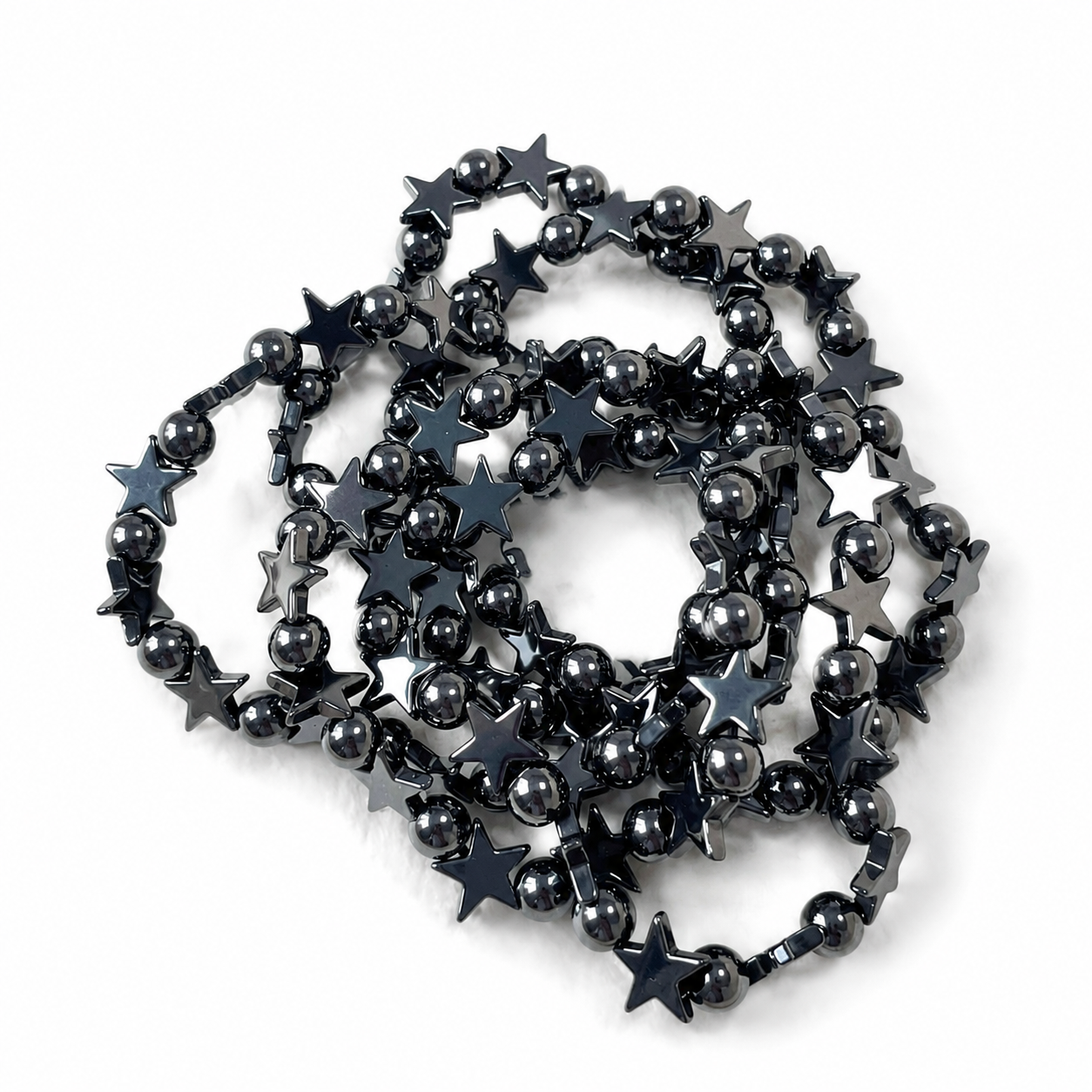 Hematite star bracelet wholesale-B005