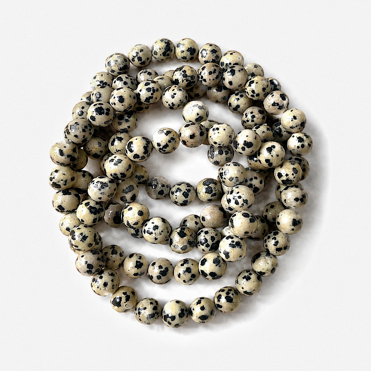 Dalmatian jasper crystal bracelet-B014