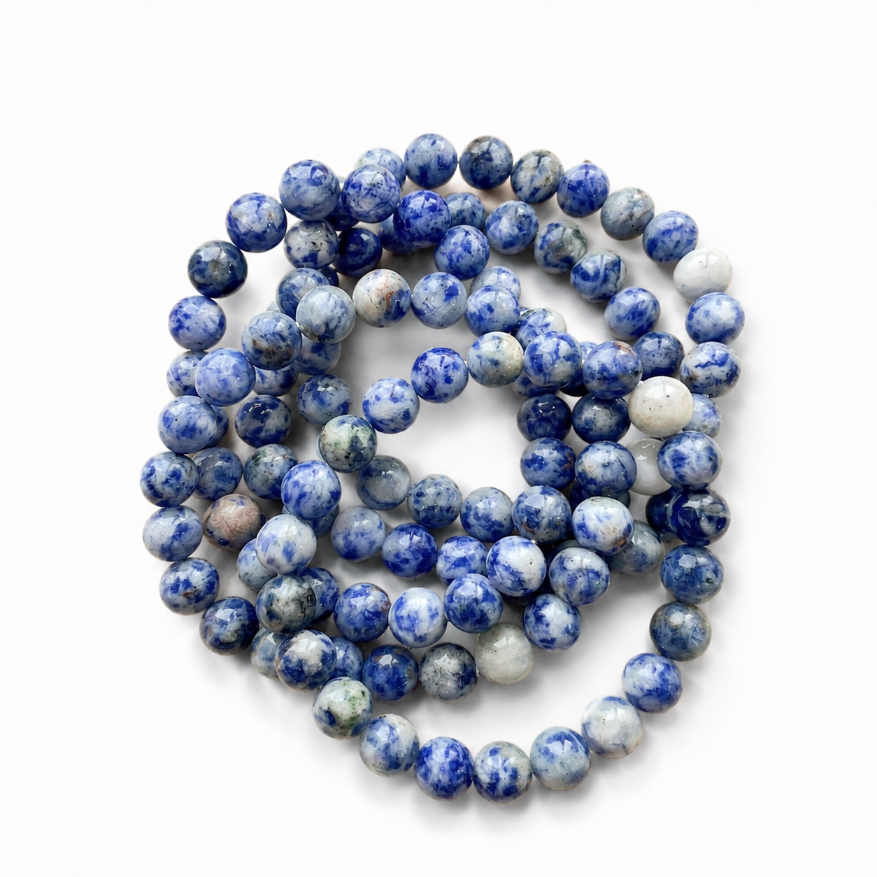 Snowflake sodalite crystal bracelet-B016