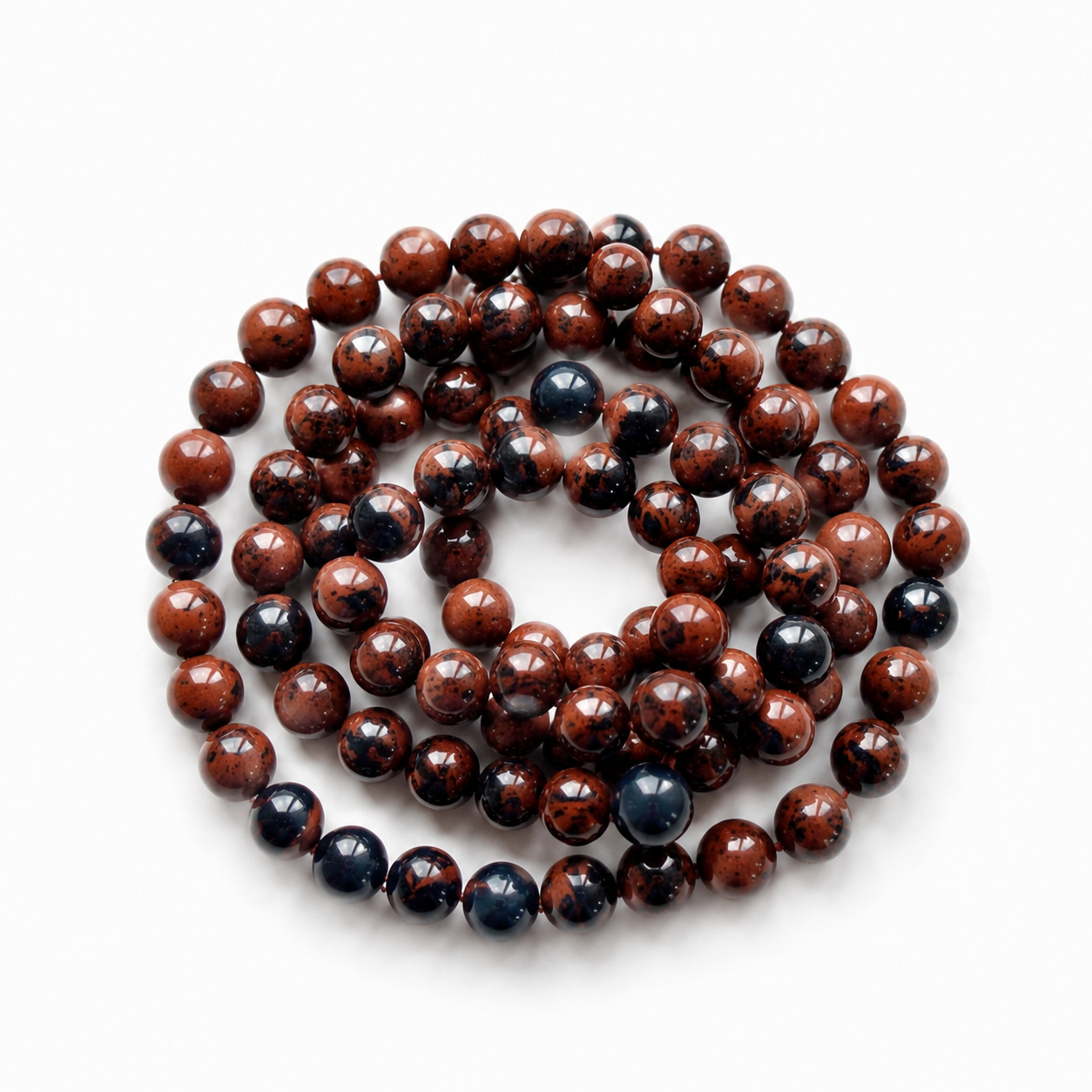 Red obsidian crystal bracelet-B022