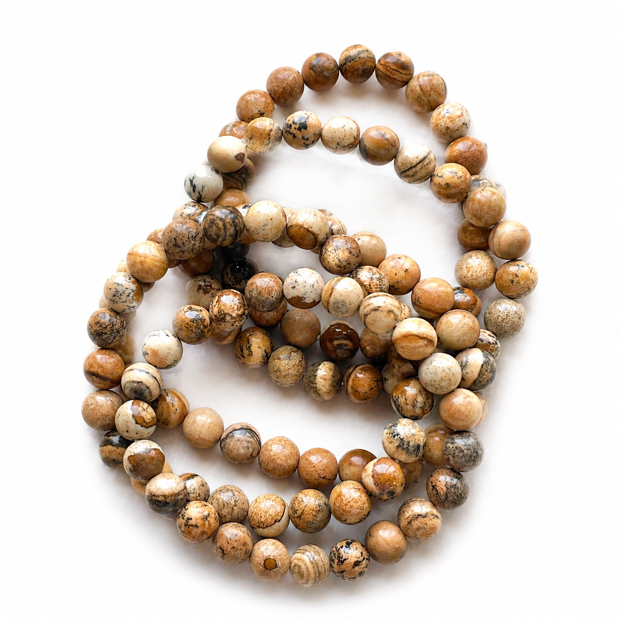 Picture jasper crystal bracelet-B027