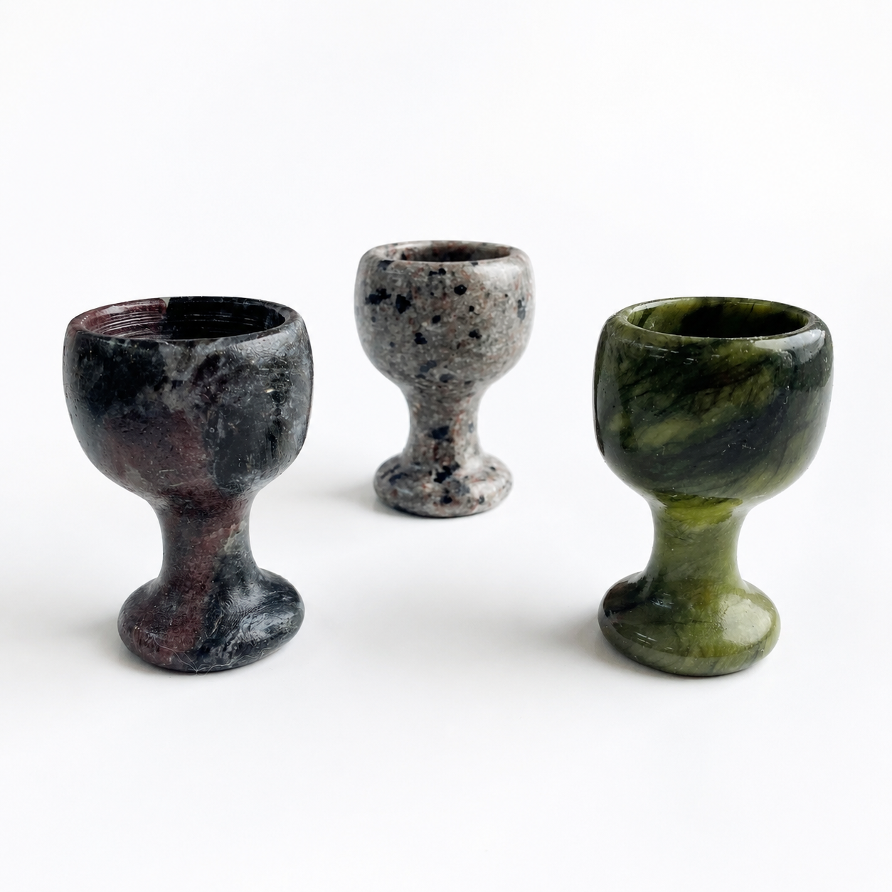 Multi-material handmade goblet crystal carving-C053