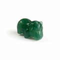 Multi-material natural crystal hippo carving figurine home decor gift -C064