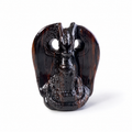 Handmade red tiger eye dragon crystal carving-C029