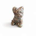 3inch hand carved UV-reactive yooperlite french bulldog crystal carving-C038