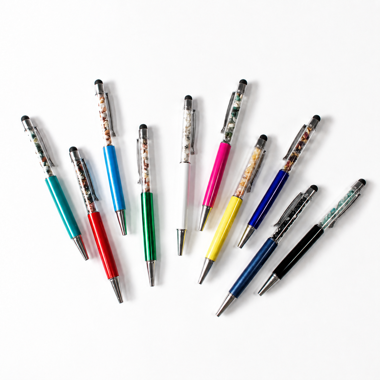 2IN1 chips stone Crystal Pen On-screen Stylus Crystal Gift-C012