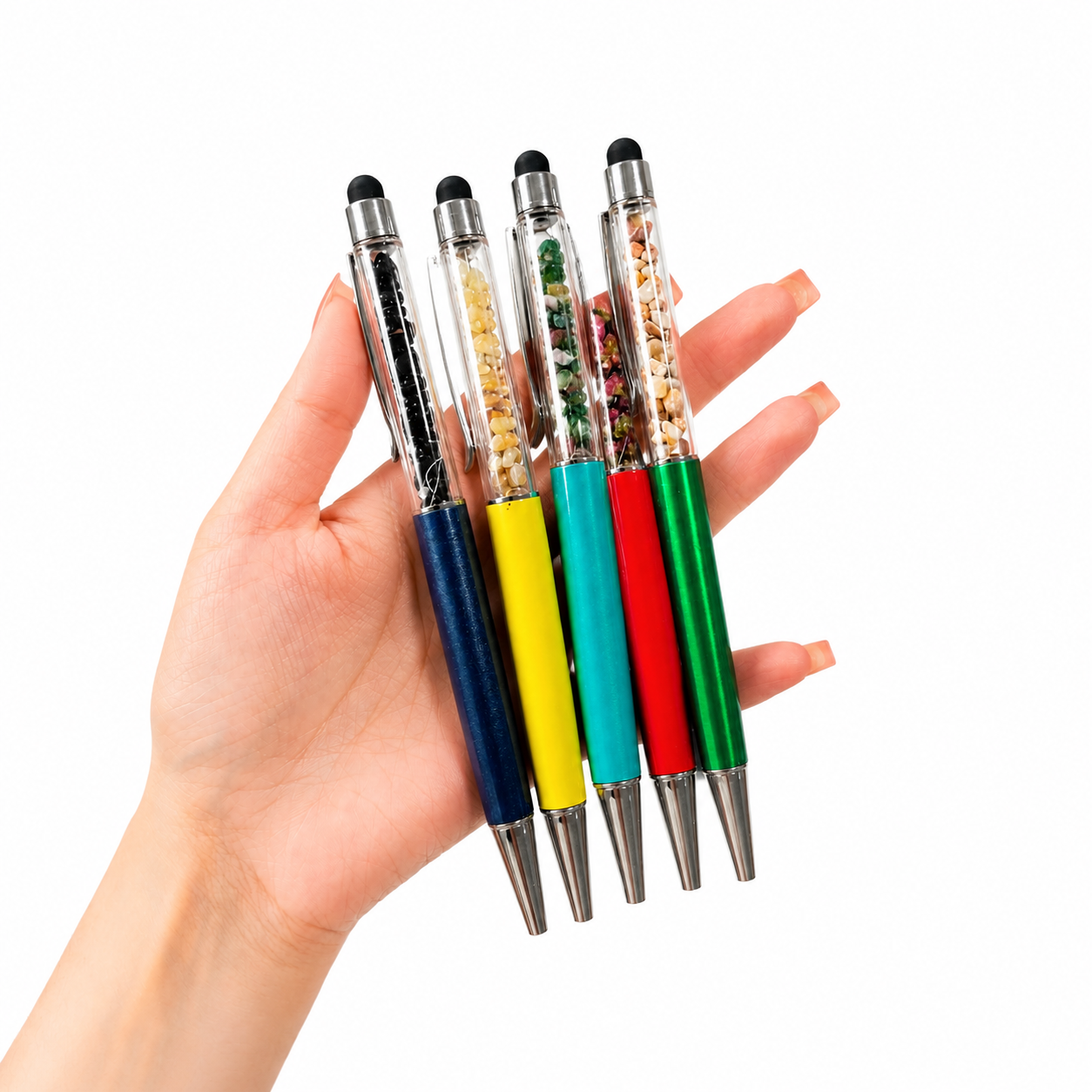 2IN1 chips stone Crystal Pen On-screen Stylus Crystal Gift-C012