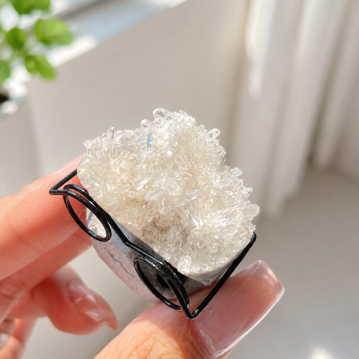 Natural crystal cluster hedgehog clear quartz hedgehog-C006
