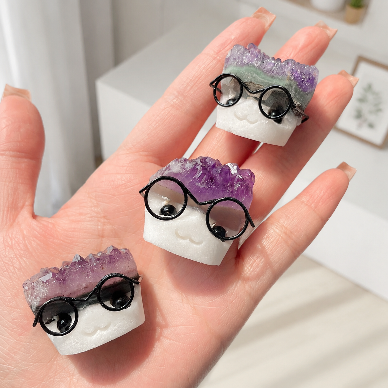 Natural crystal amethyst cluster hedgehog amethyst hedgehog-C007
