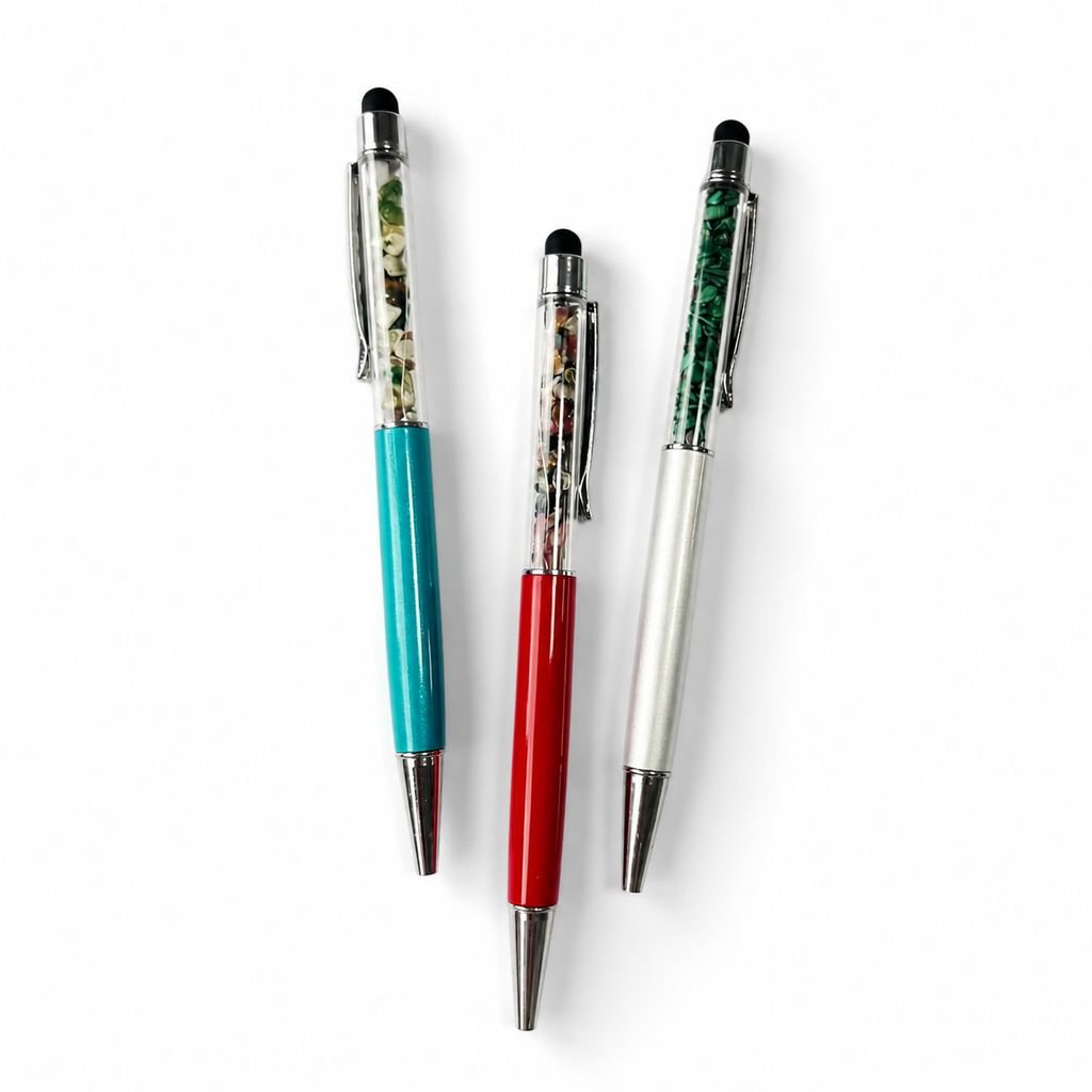 2IN1 chips stone Crystal Pen On-screen Stylus Crystal Gift-C012