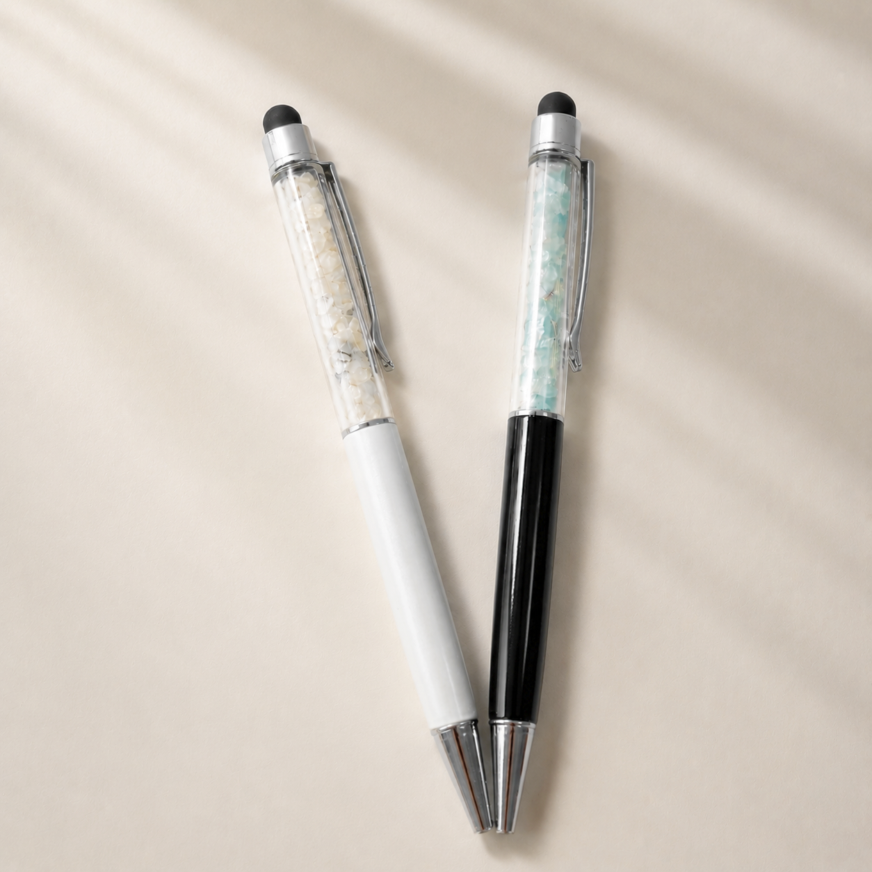 2IN1 chips stone Crystal Pen On-screen Stylus Crystal Gift-C012