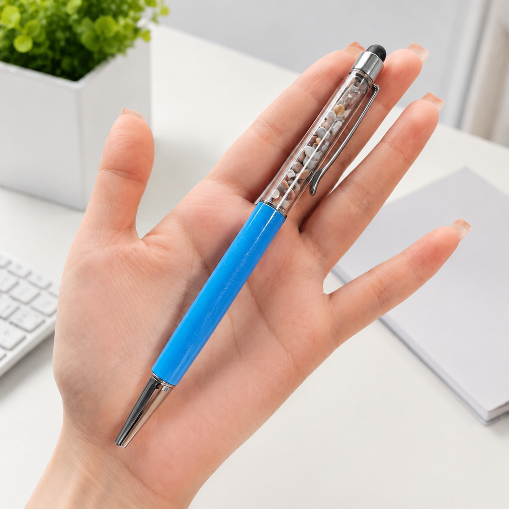 2IN1 chips stone Crystal Pen On-screen Stylus Crystal Gift-C012