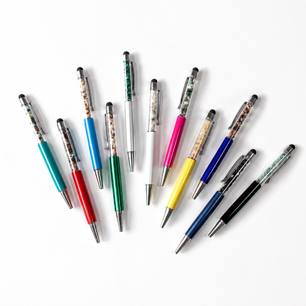 2IN1 chips stone Crystal Pen On-screen Stylus Crystal Gift-C012