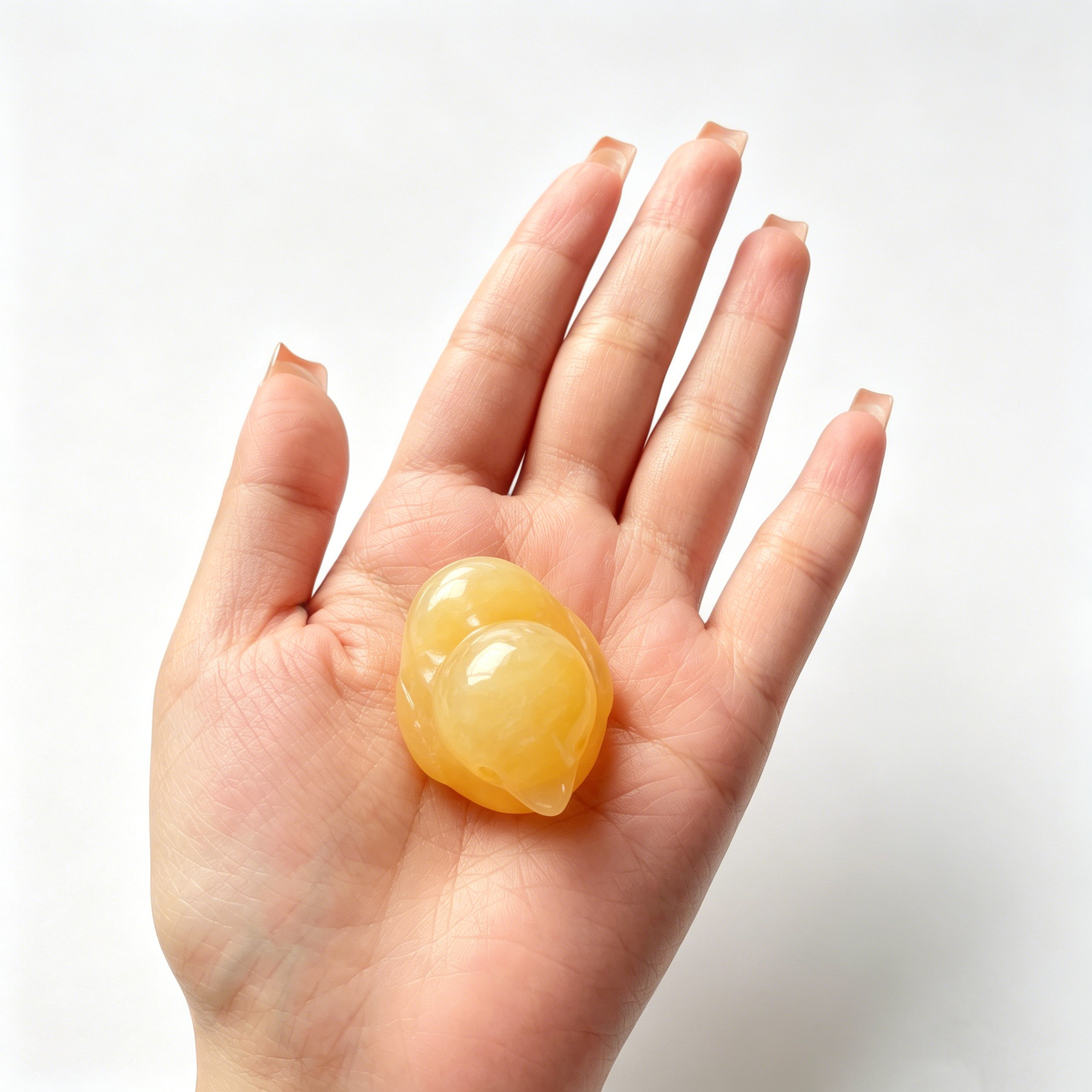 35mm Multi-material handmade crystal duck carved-C016