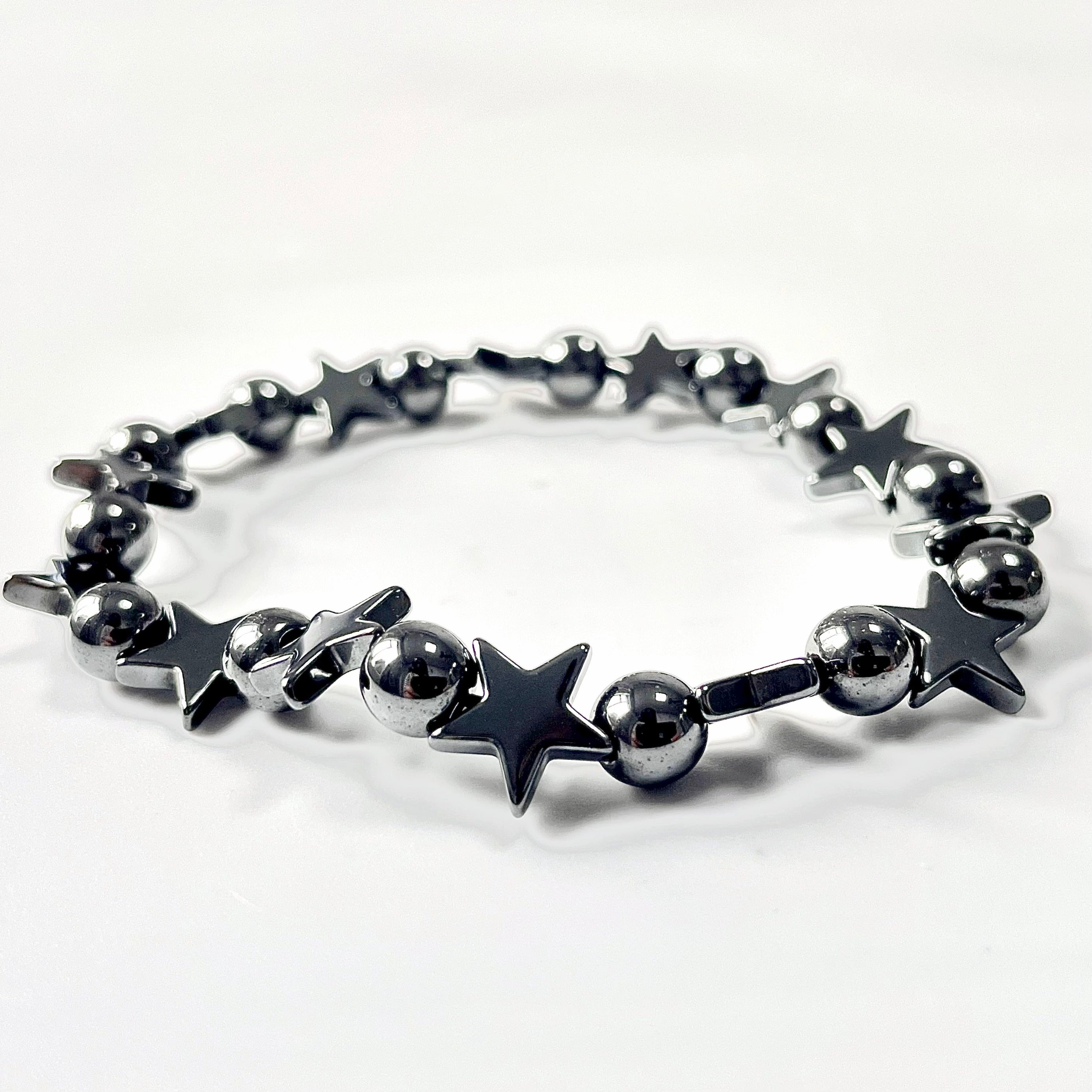 Hematite star bracelet wholesale-B005