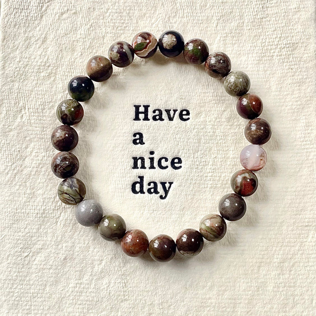 Money agate Bracelet Wholesale-B003
