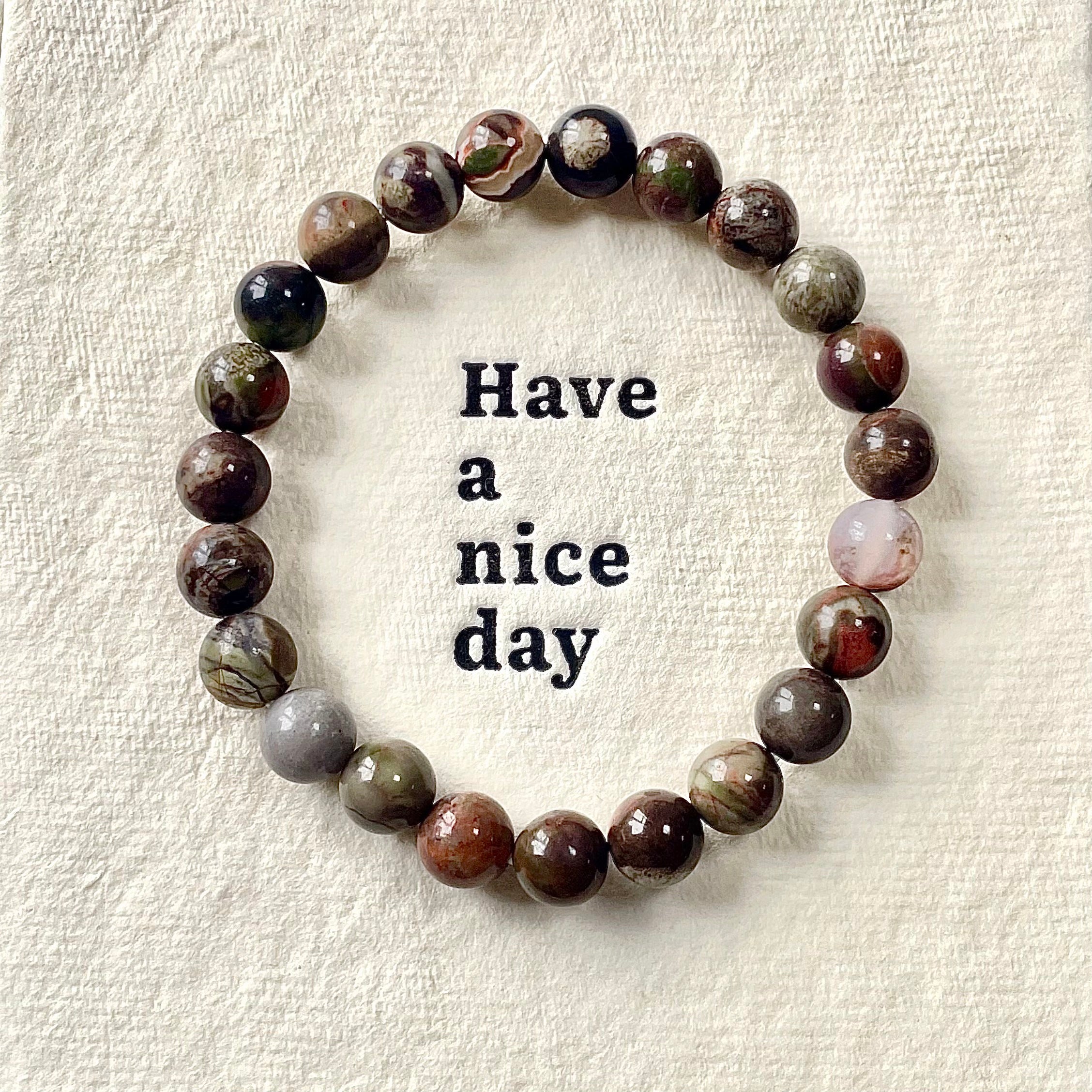 Money agate Bracelet Wholesale-B003