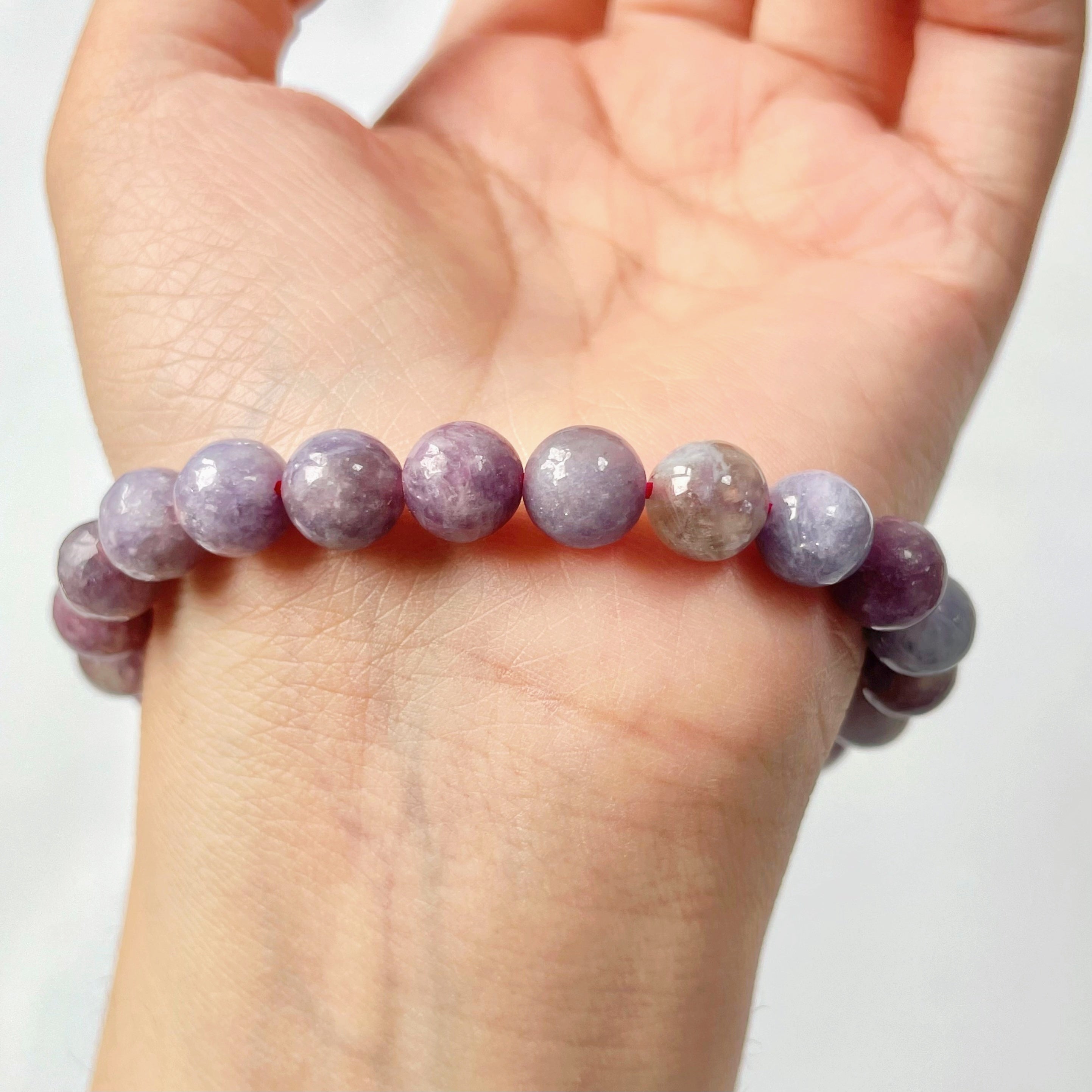 Spark Lepidolite Crystal Bracelets (resin filler)-B002