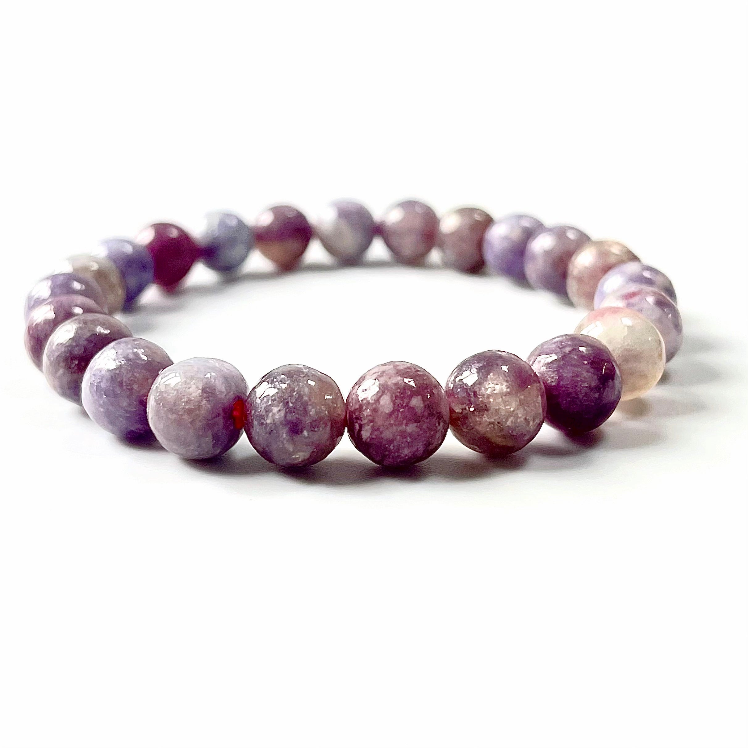Spark Lepidolite Crystal Bracelets (resin filler)-B002