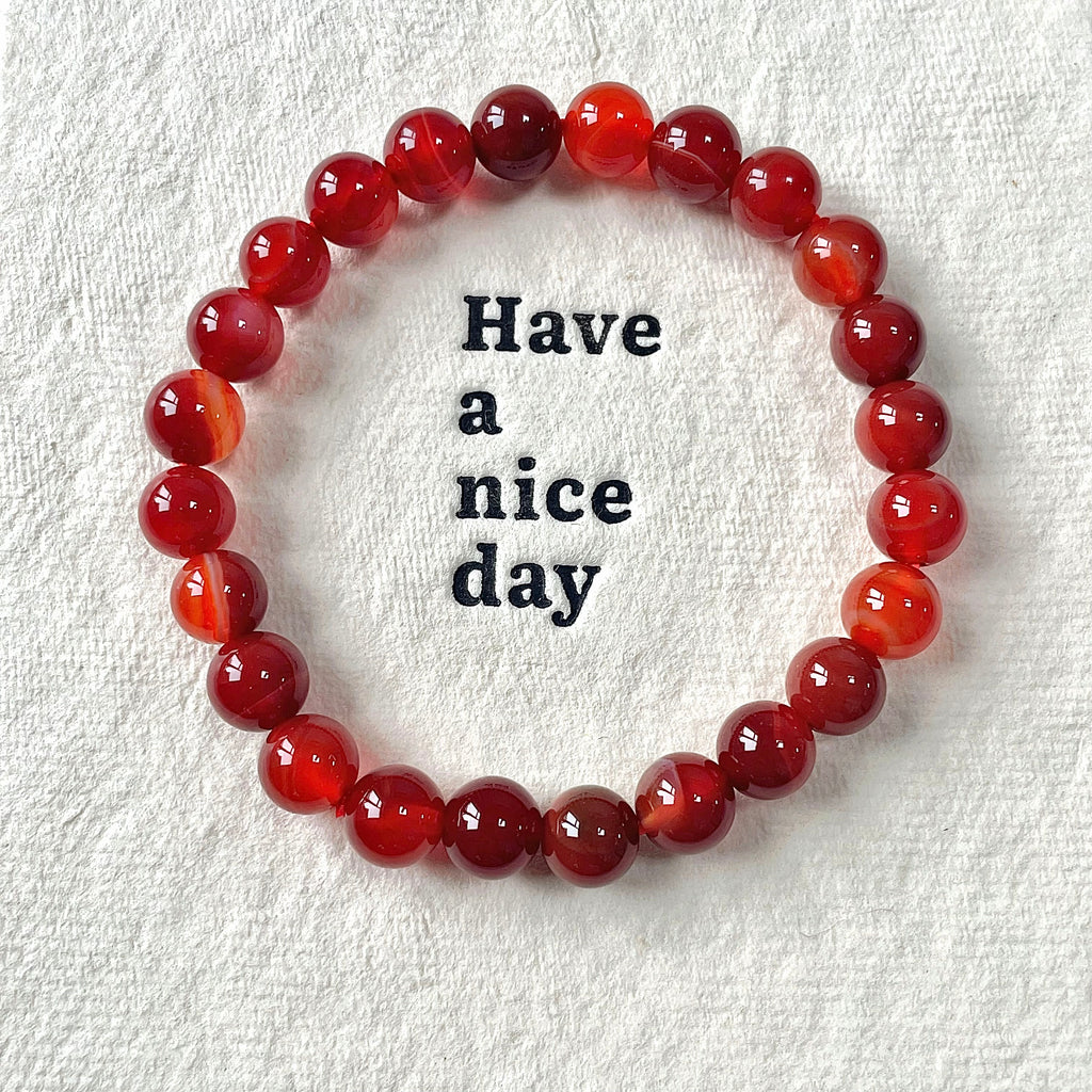 Carnelian bracelet wholesale-B006