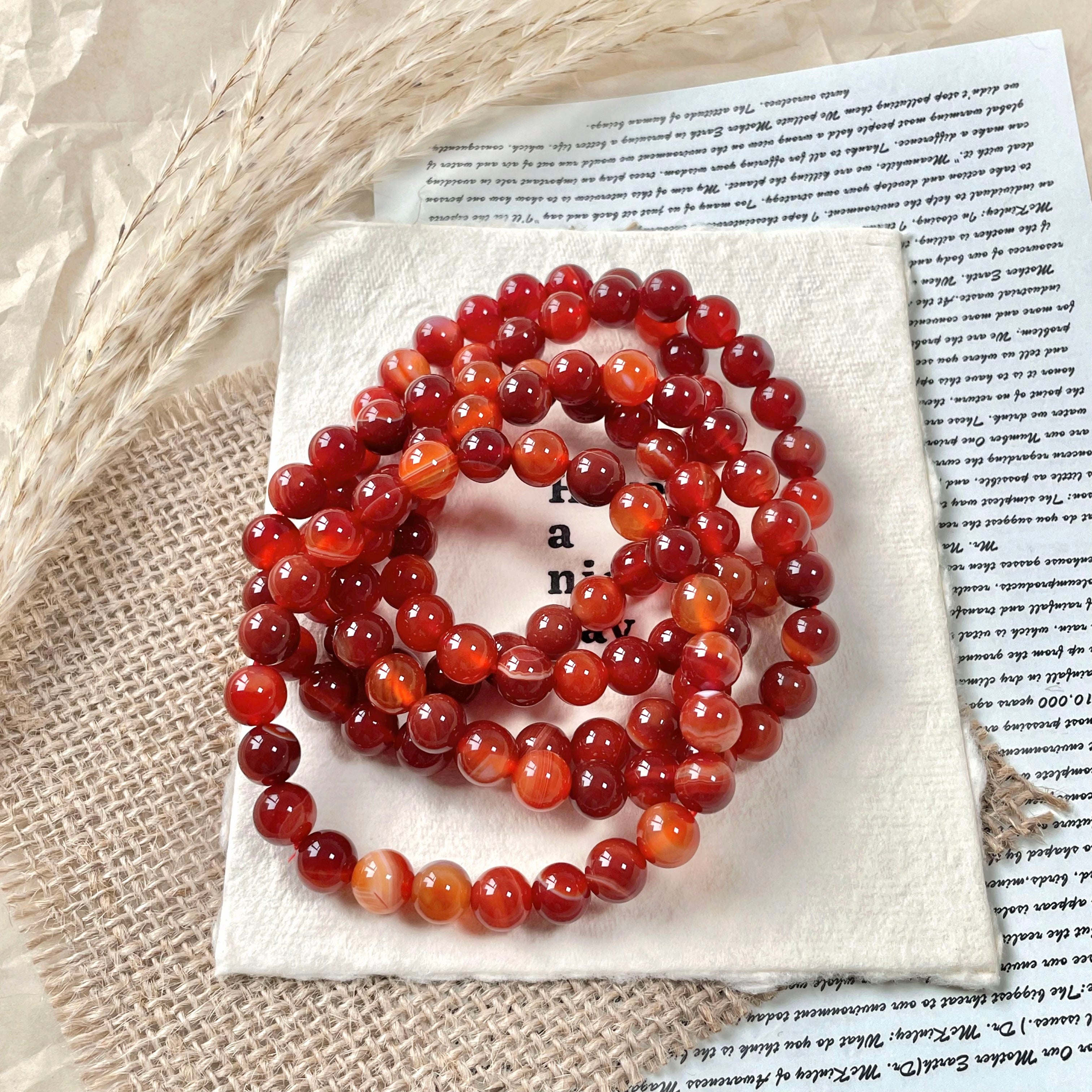Carnelian bracelet wholesale-B006