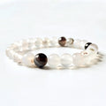 Aqua agate crystal bracelet-B015