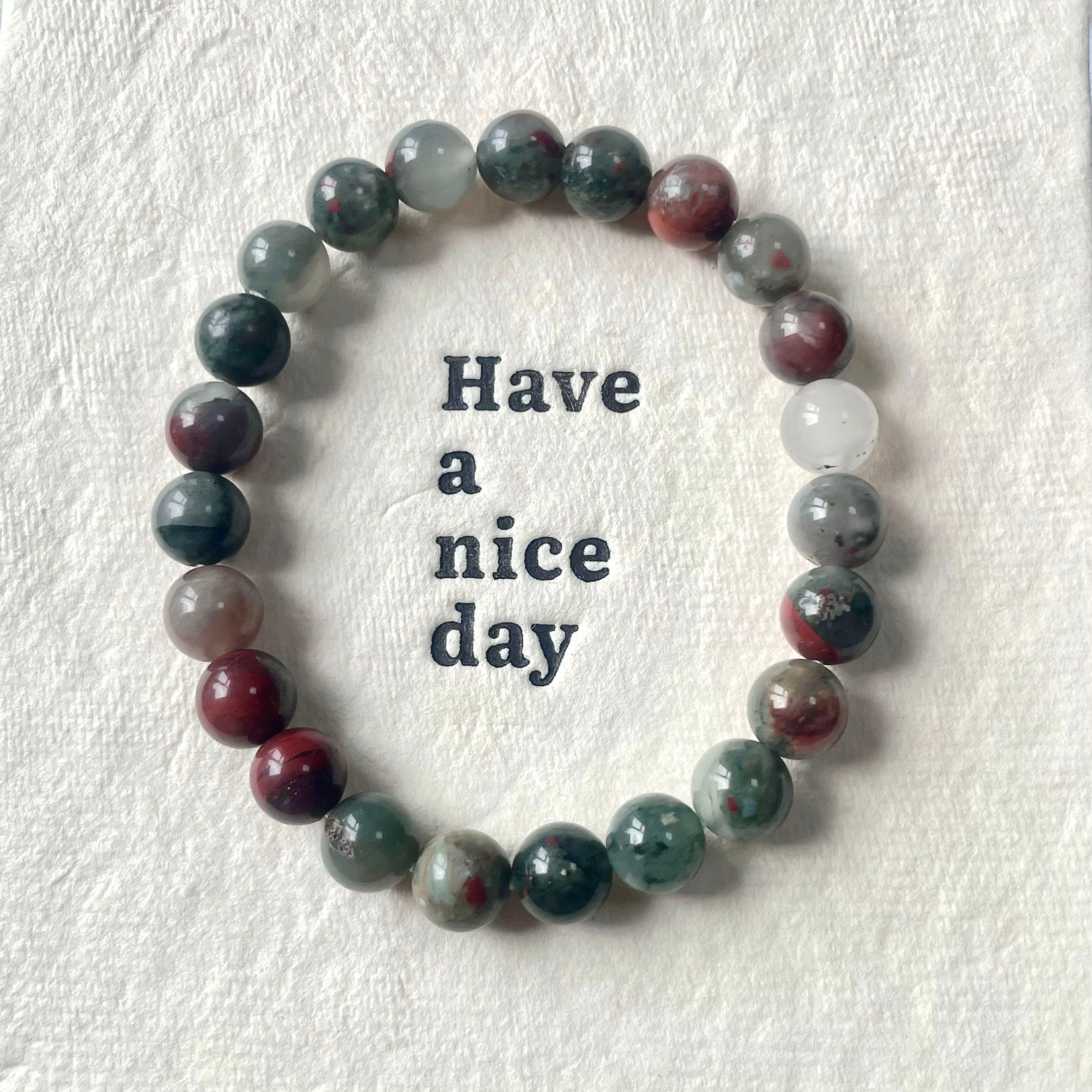 Africa blood crystal bracelet-B011