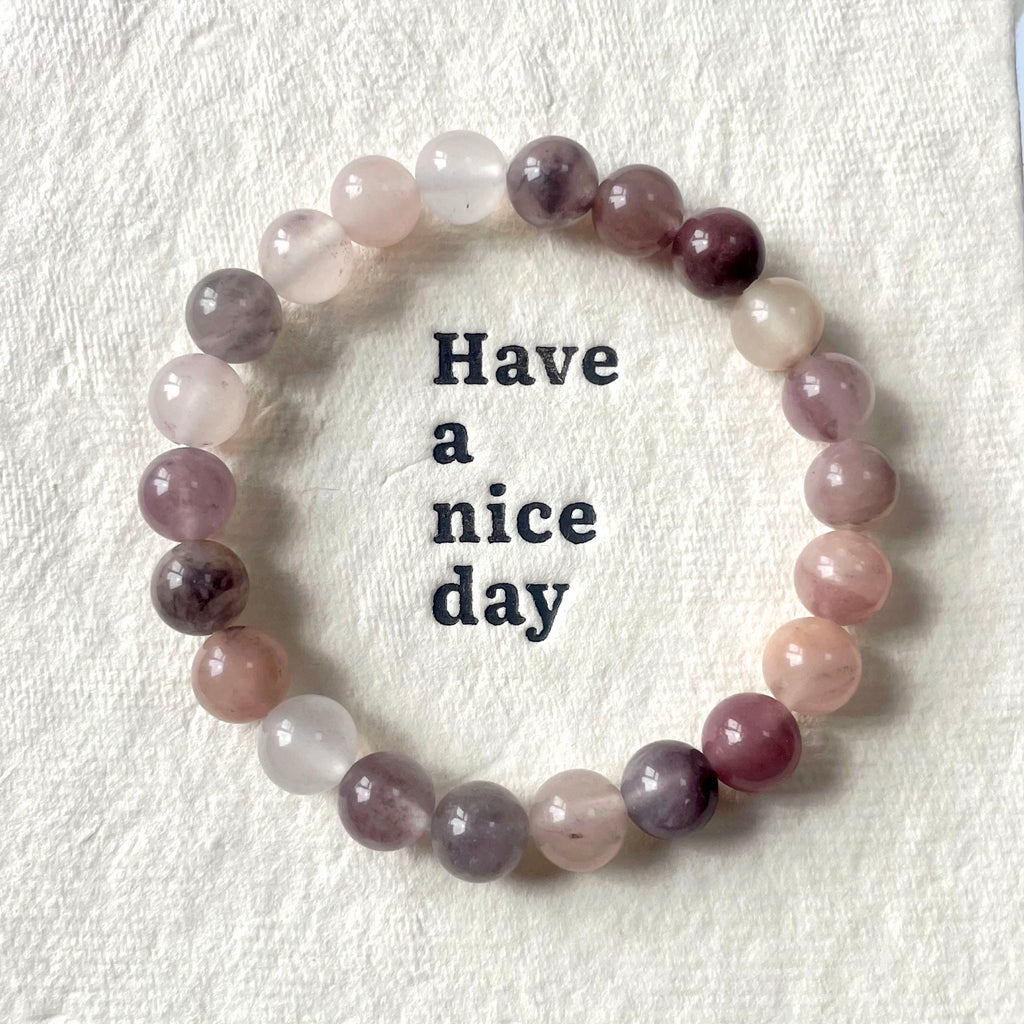 Violet aventurine crystal bracelet-B012