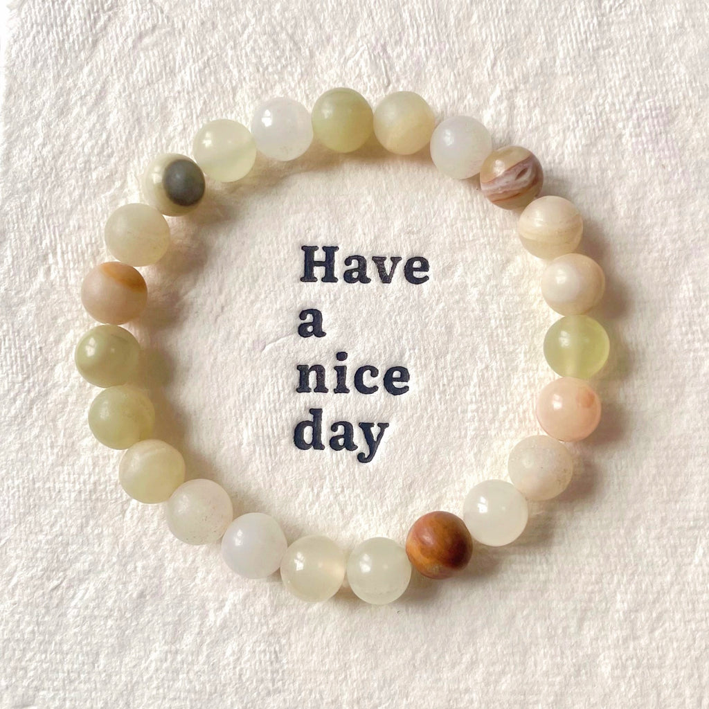 Afghan jade crystal bracelet-B013