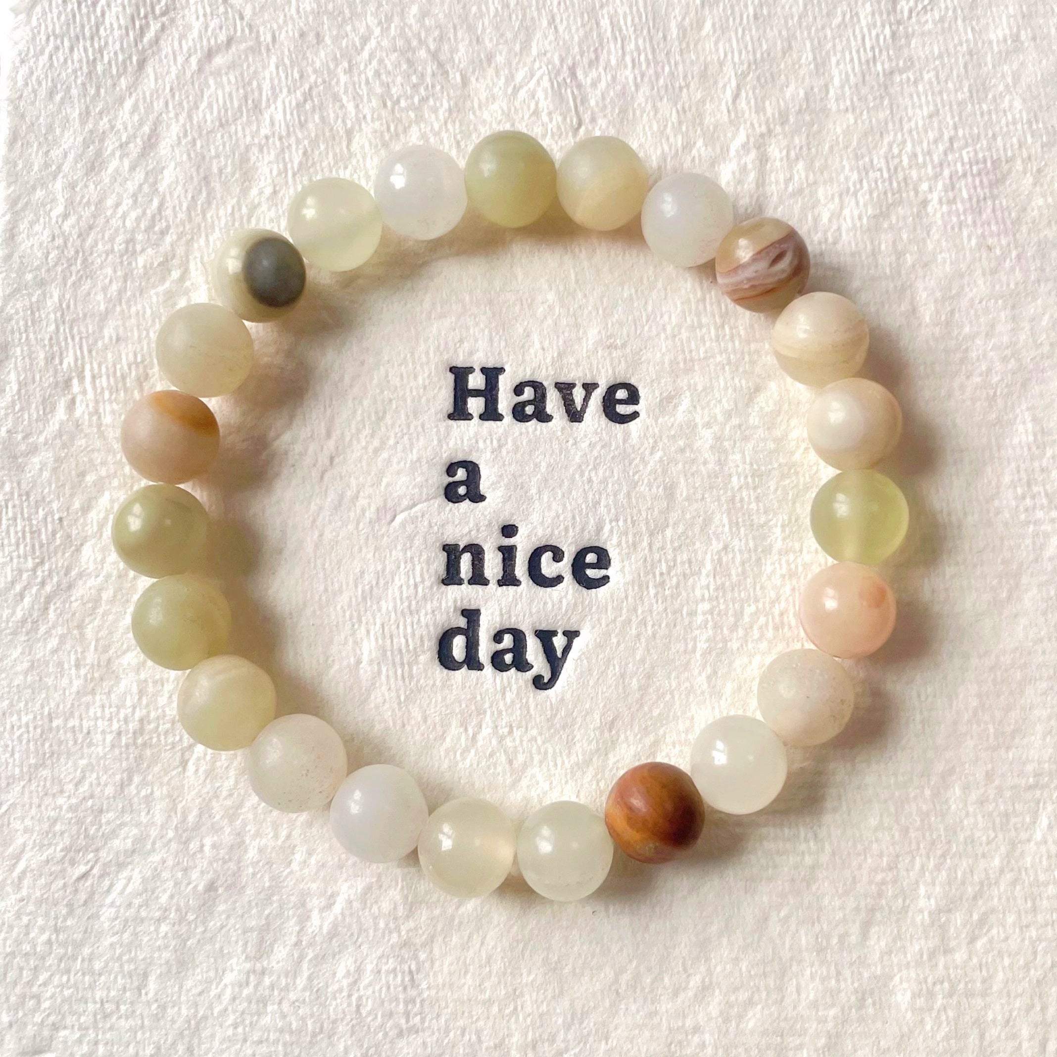 Afghan jade crystal bracelet-B013
