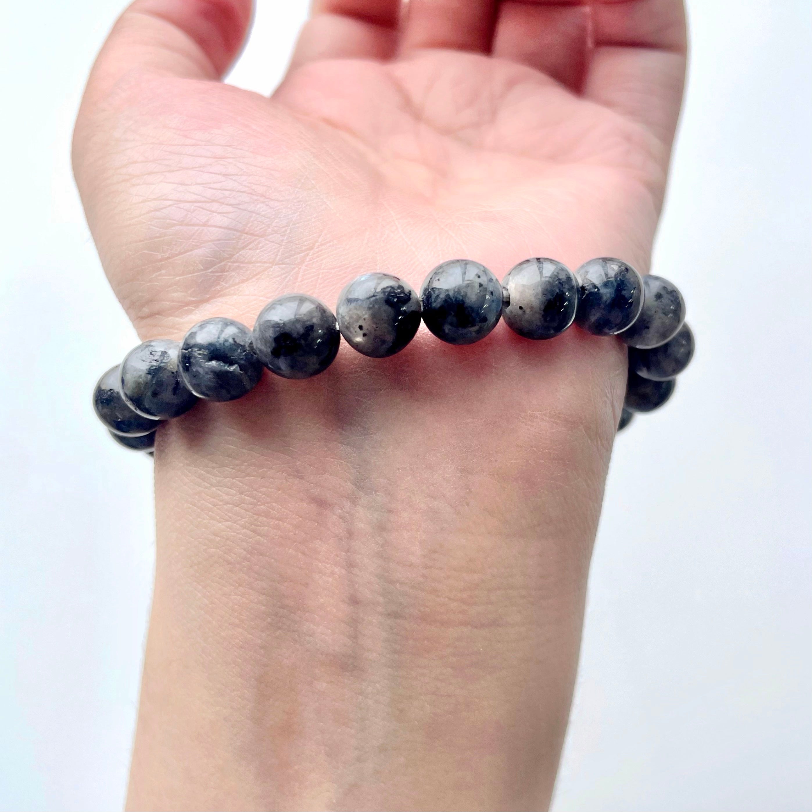 Larvikite crystal bracelet-B019