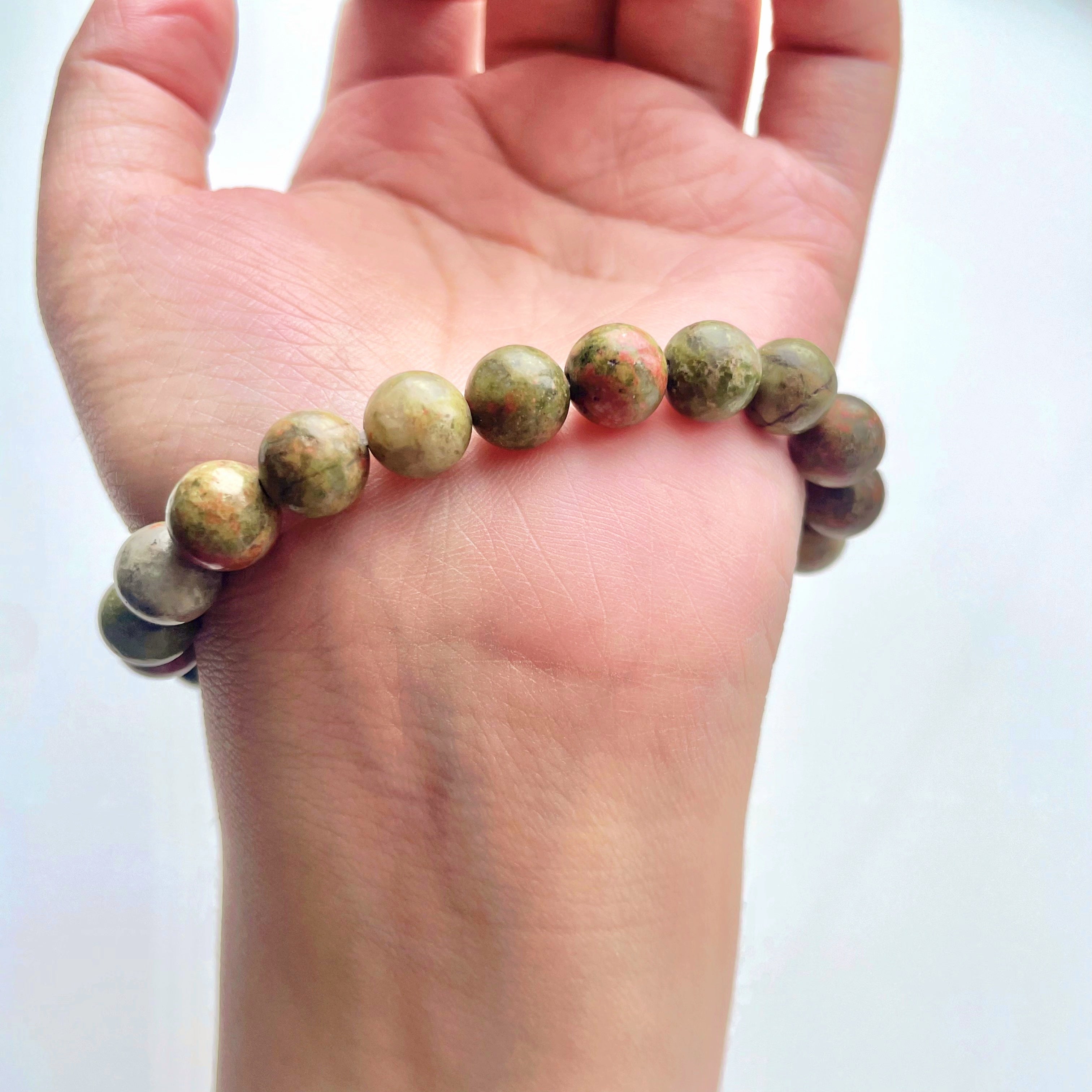 Unakite crystal bracelet-B017
