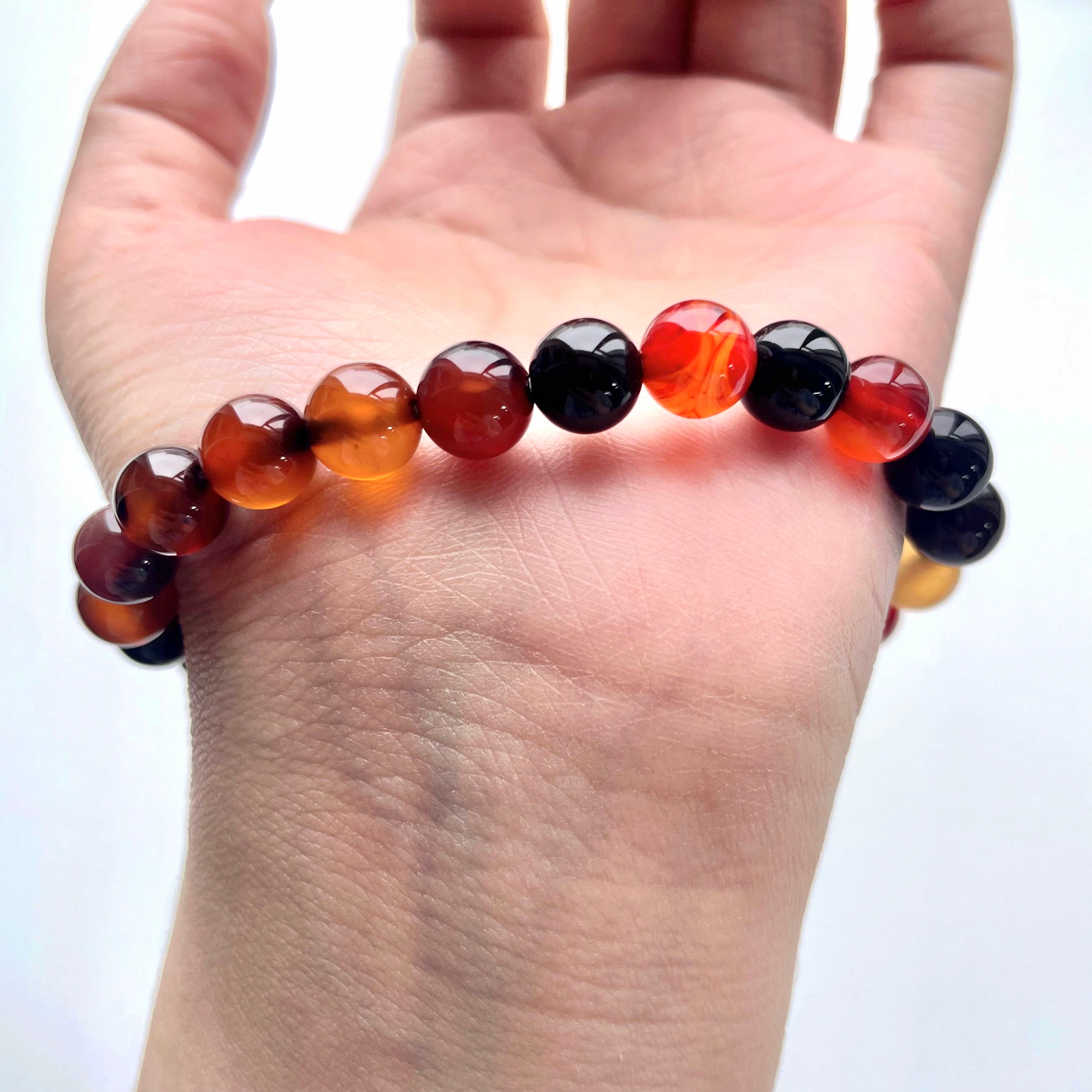 Sardonyx agate crystal bracelet-B020