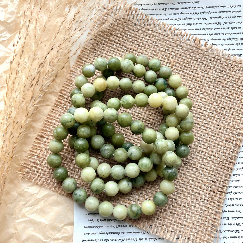 Serpentine Jade crystal bracelet-B018