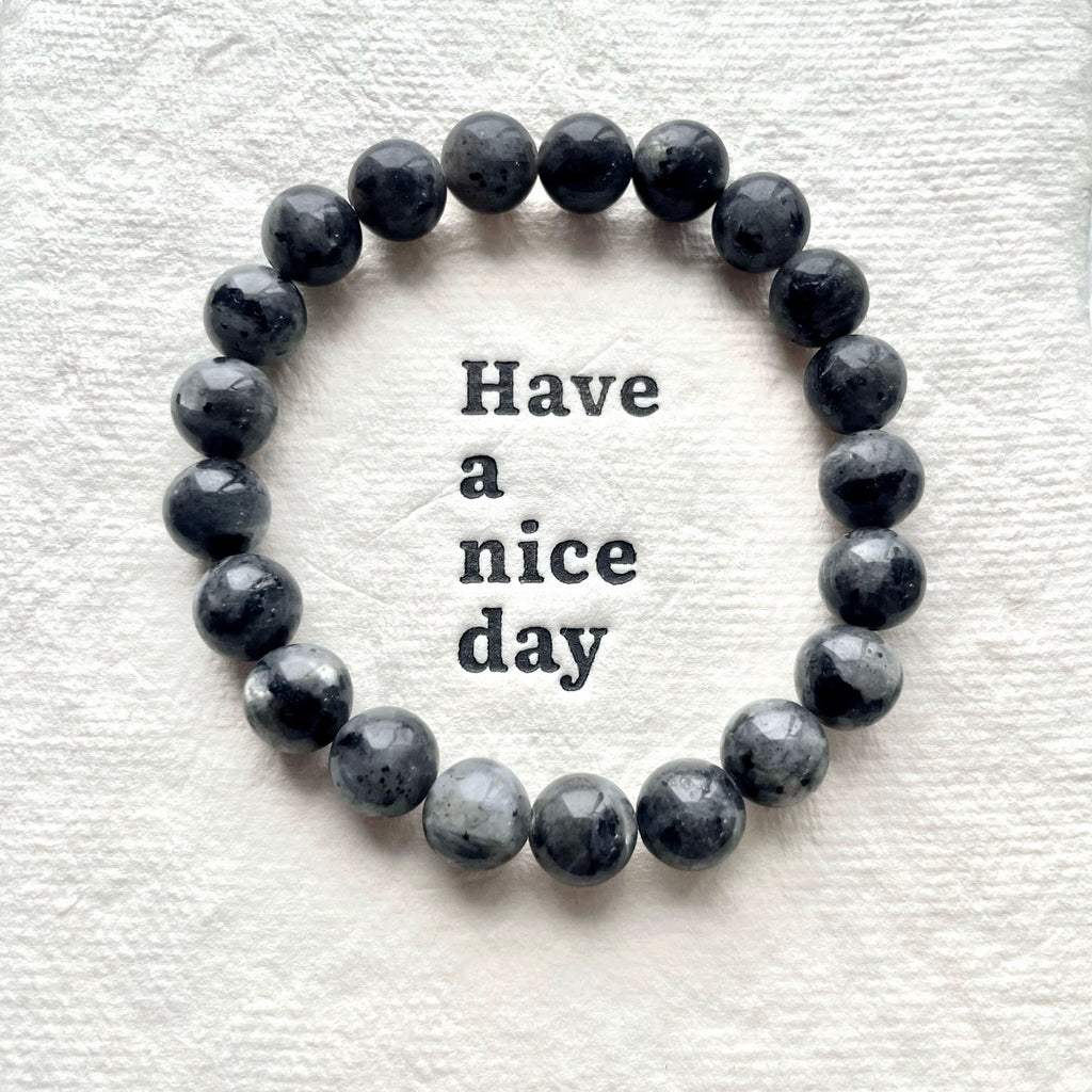 Larvikite crystal bracelet-B019