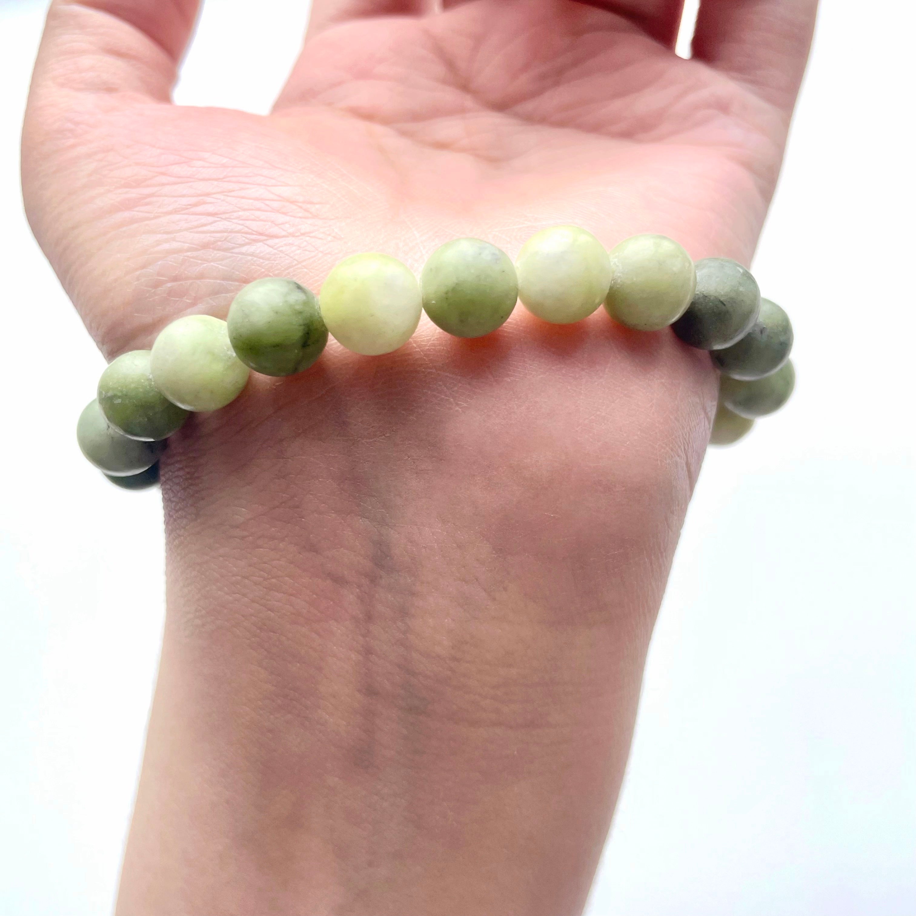 Serpentine Jade crystal bracelet-B018