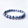 Snowflake sodalite crystal bracelet-B016