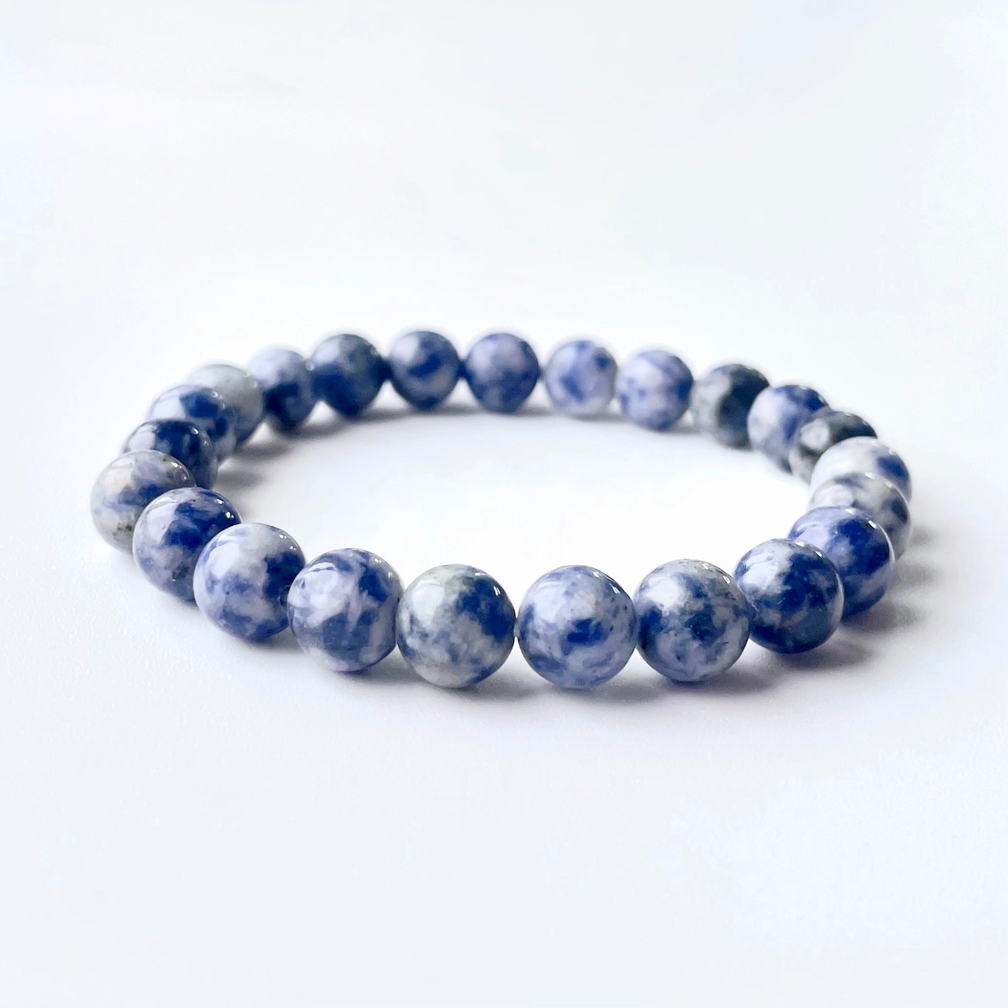 Snowflake sodalite crystal bracelet-B016