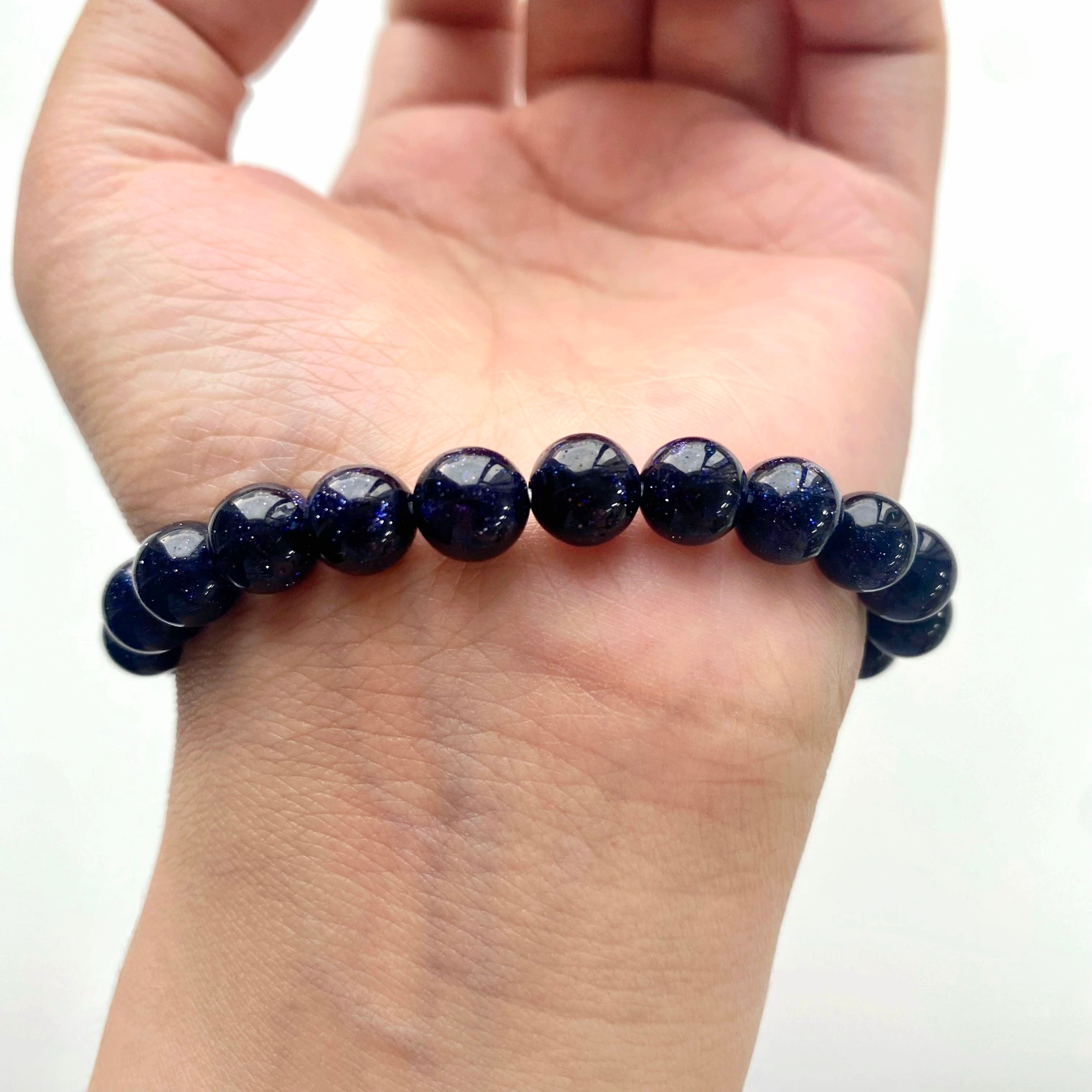 Blue sandstone bracelet-B025