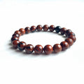 Red obsidian crystal bracelet-B022