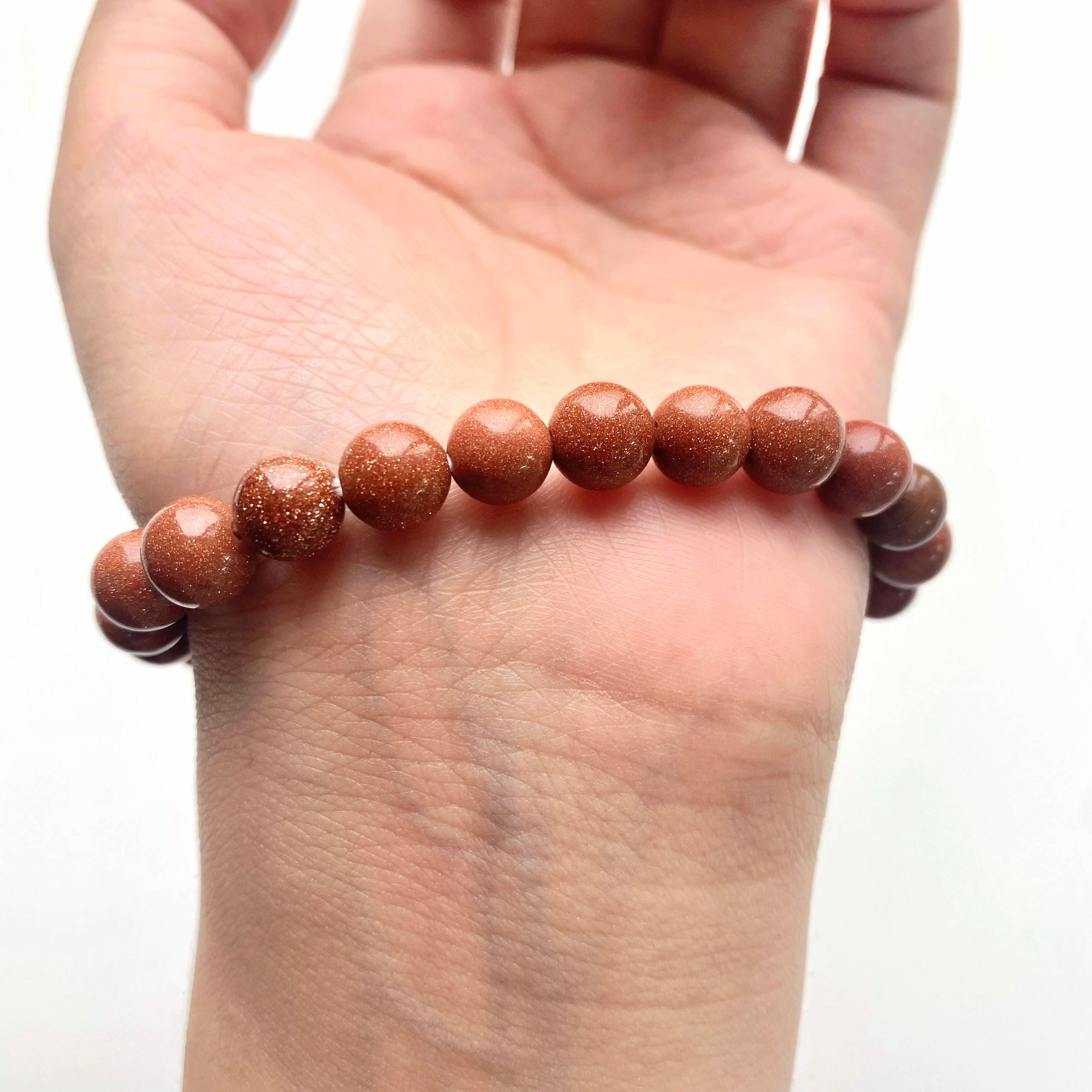 Gold sandstone bracelet-B024
