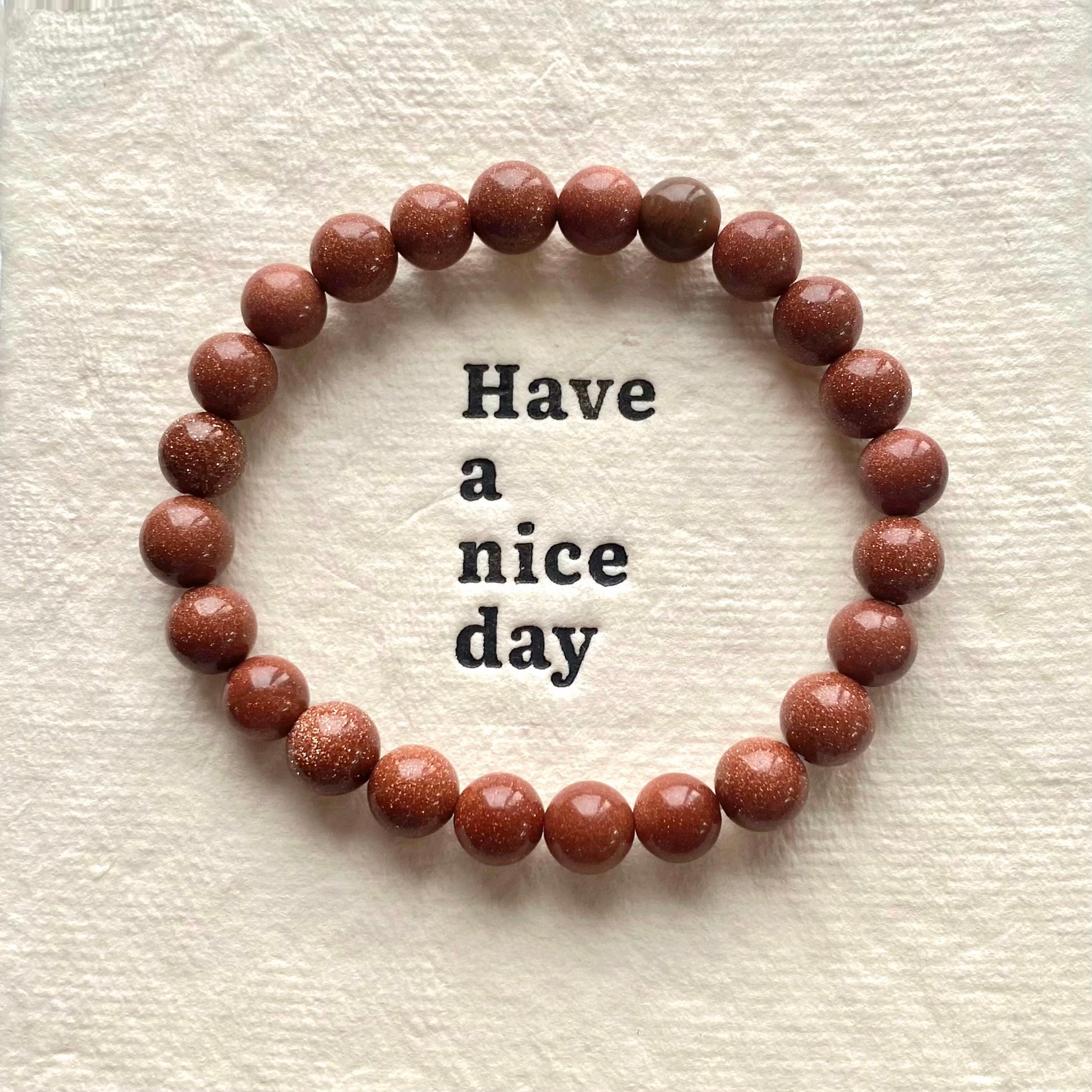 Gold sandstone bracelet-B024