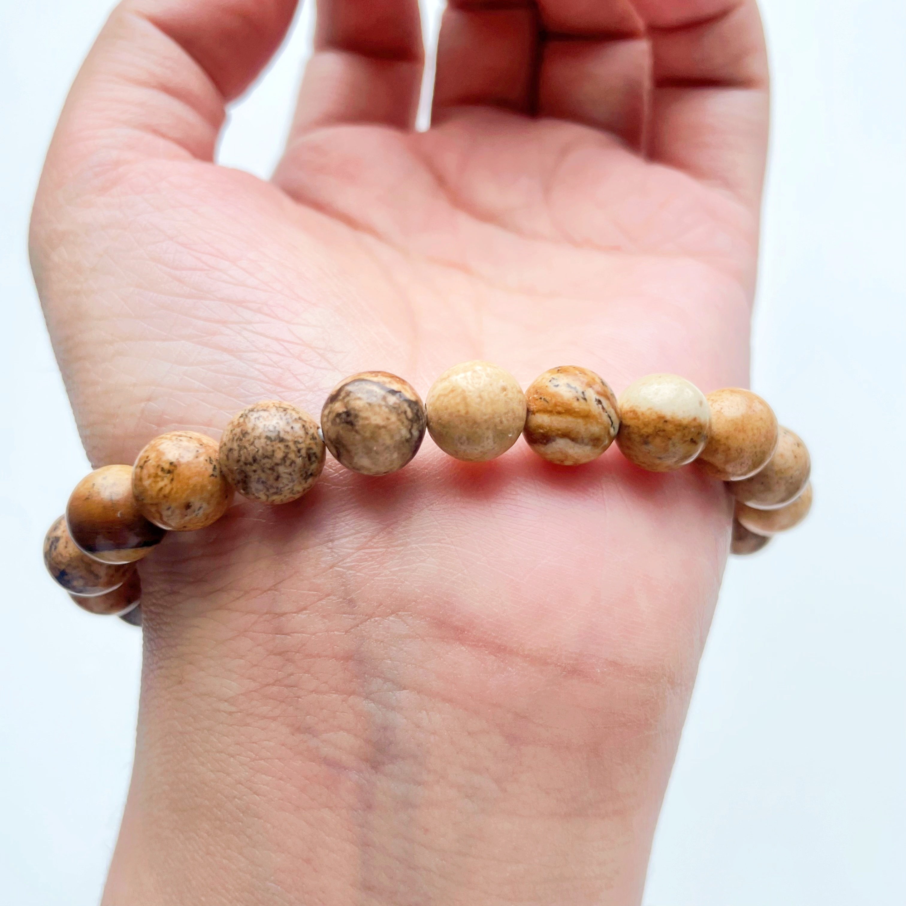 Picture jasper crystal bracelet-B027