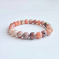 Plum jade crystal bracelet-B026