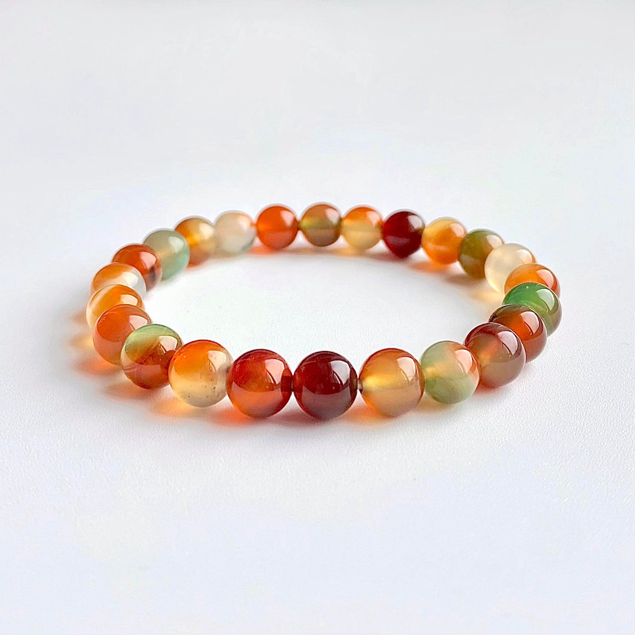 Peacock agate bracelet-B029