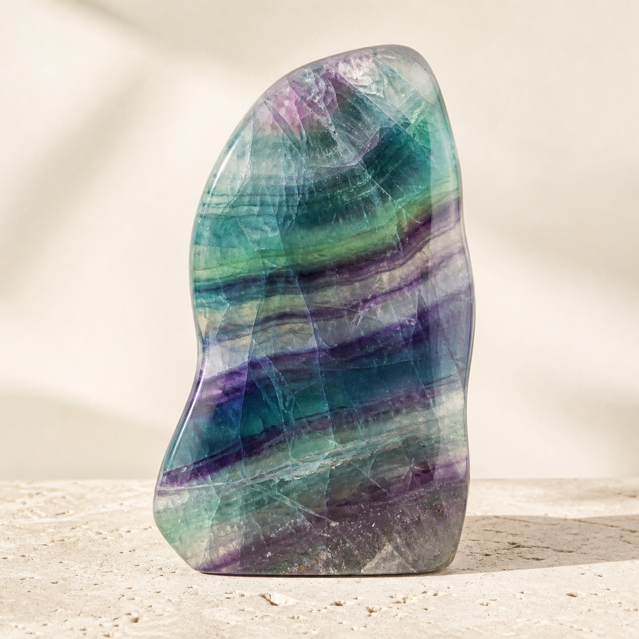 One-of-a-kind Ocean Fluorite Freeform crystal specimen