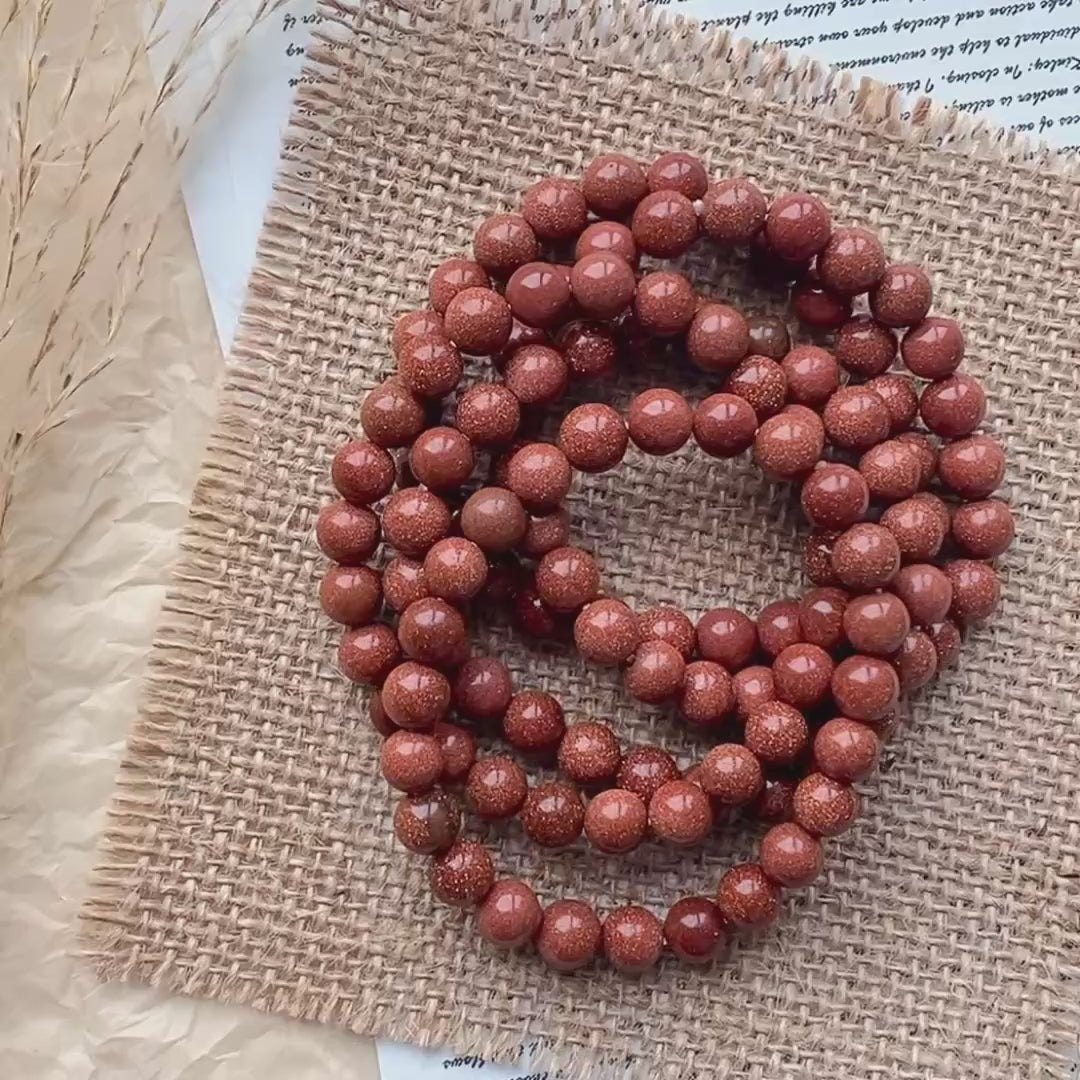 Gold sandstone bracelet-B024