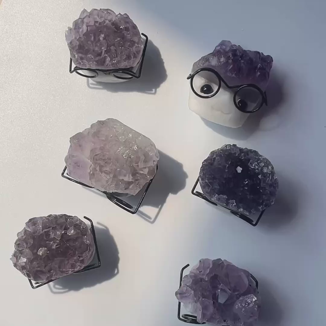 Natural crystal amethyst cluster hedgehog amethyst hedgehog-C007